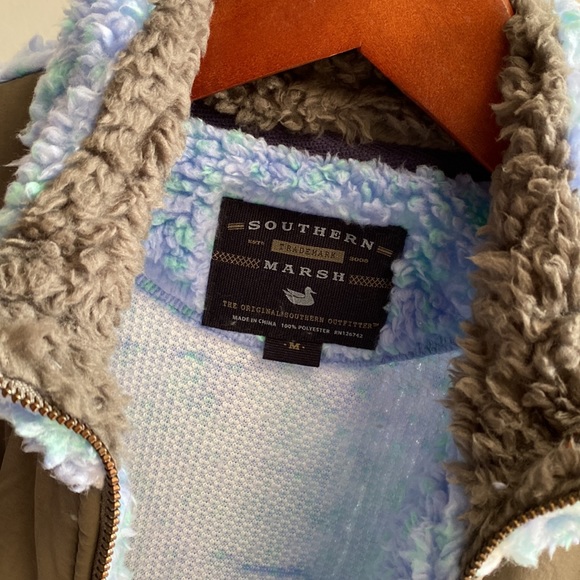 Southern Marsh Blue Ridge Sherpa Jacket ✨ Lilac + Mint Size M - Picture 9 of 11